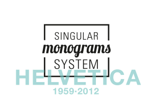 Singular Monograms System Helvetica idea di Silvio Cocco